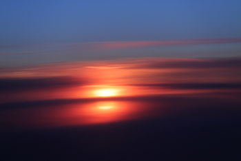 Sunrise From the Plane